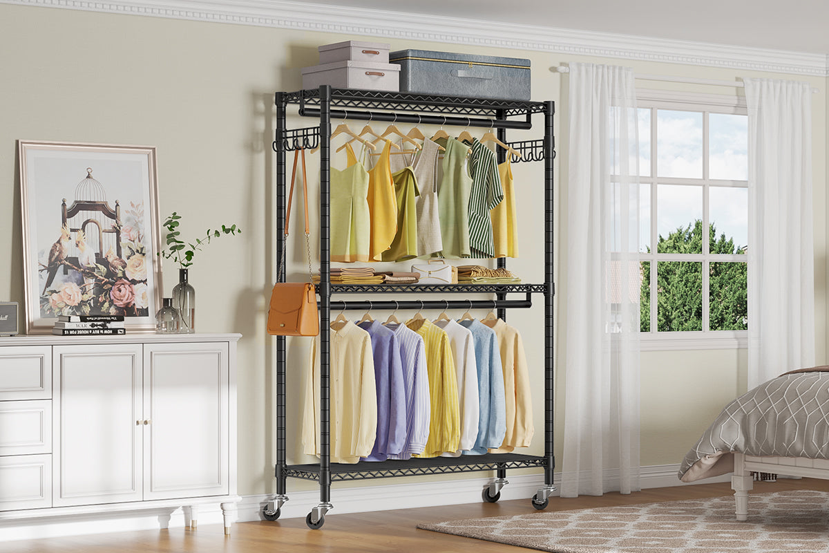 Introducing the Ultimate Rolling Rack: Your Stylish Storage Solution!