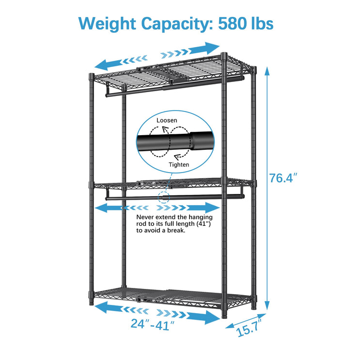 VIPEK X1 Expandable Garment Rack