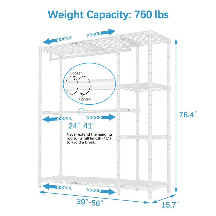 VIPEK X2 Expandable Garment Rack