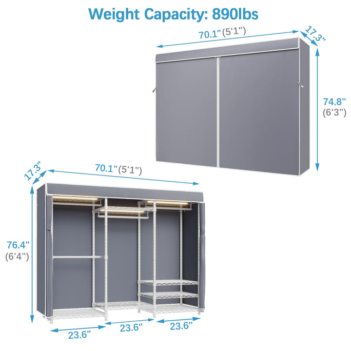 VIPEK V5L with Cover Garment Rack