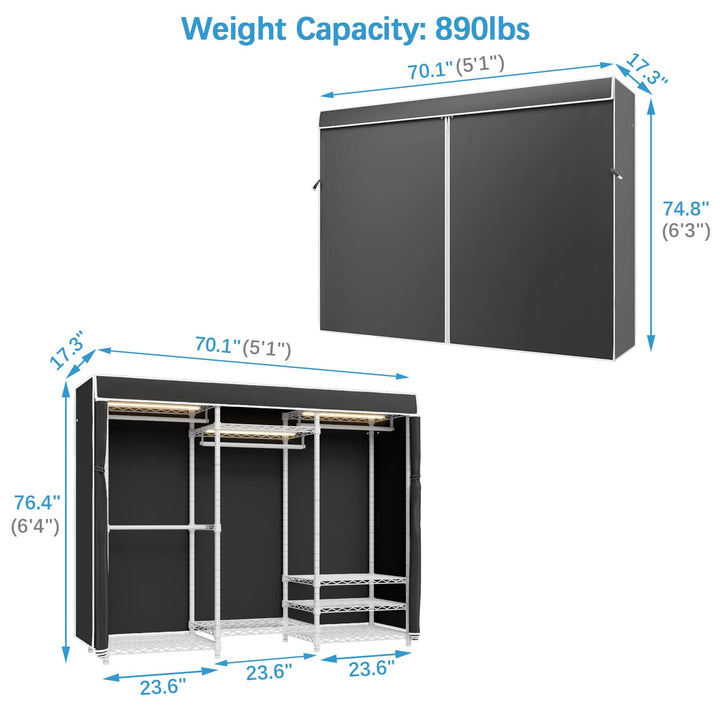 VIPEK V5L with Cover Garment Rack