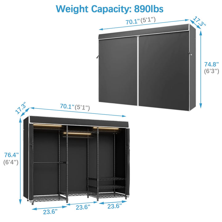 VIPEK V5L with Cover Garment Rack