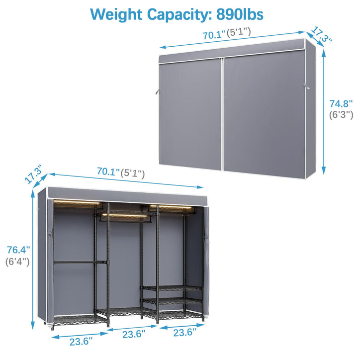 VIPEK V5L with Cover Garment Rack