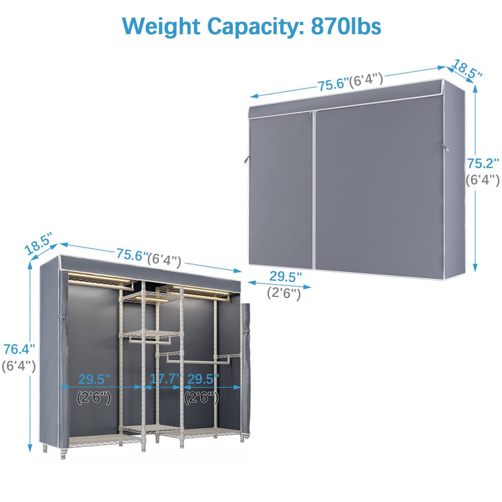 VIPEK V6L with Cover Garment Rack