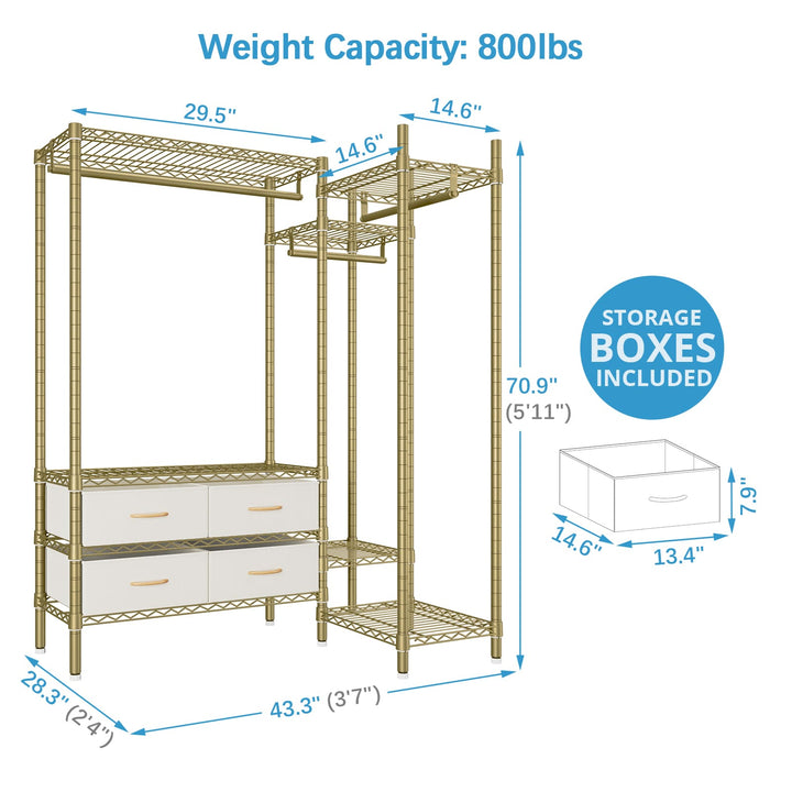 VIPEK L20 Corner Garment Rack