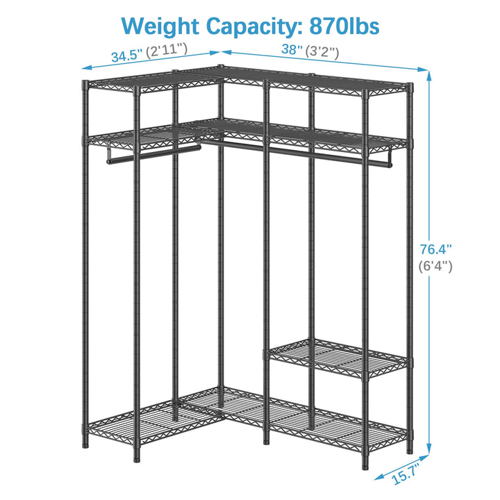 VIPEK L30 Corner Garment Rack