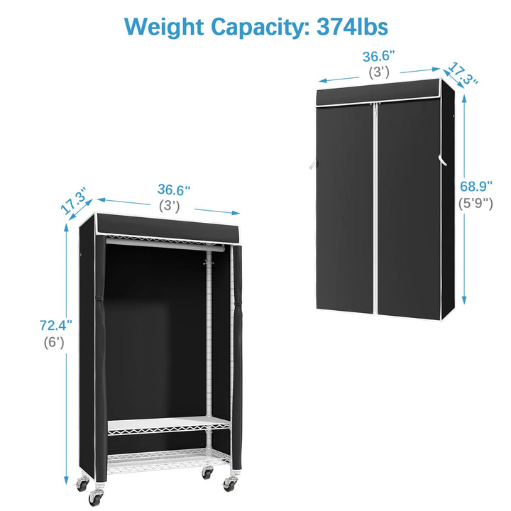 VIPEK R1C Rolling Garment Rack