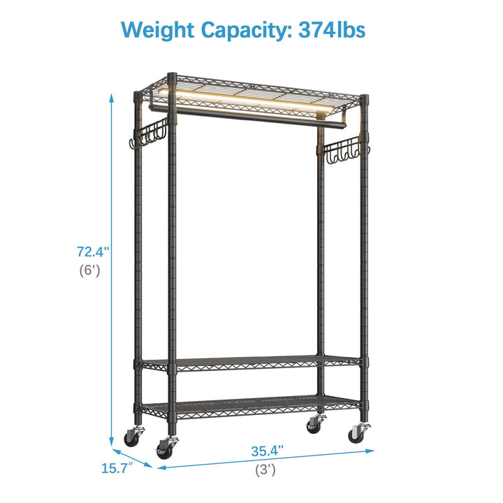 VIPEK R1L Rolling Garment Rack