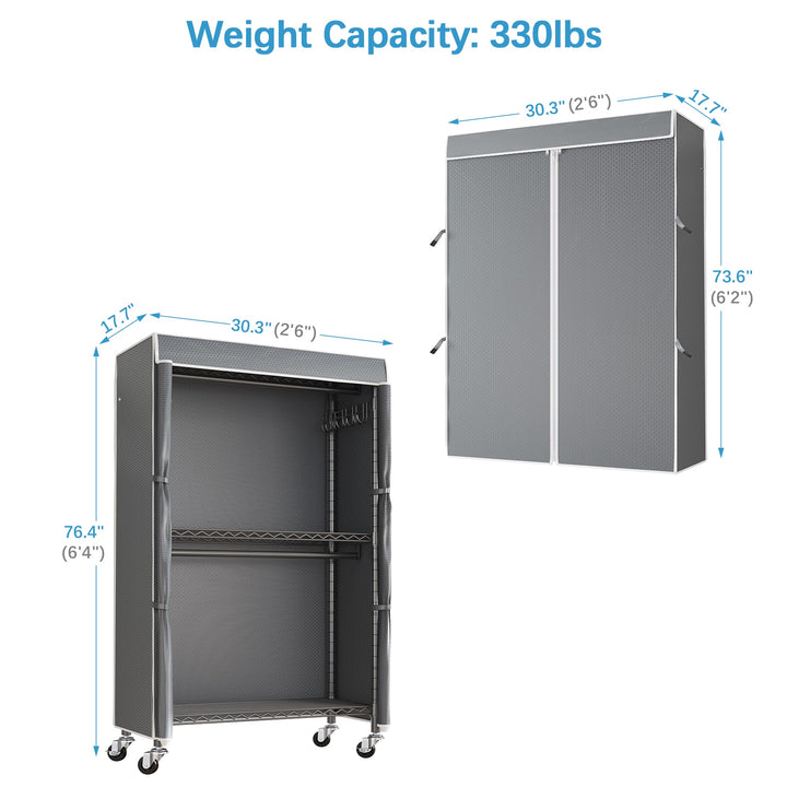 VIPEK R2C Plus Rolling Garment Rack