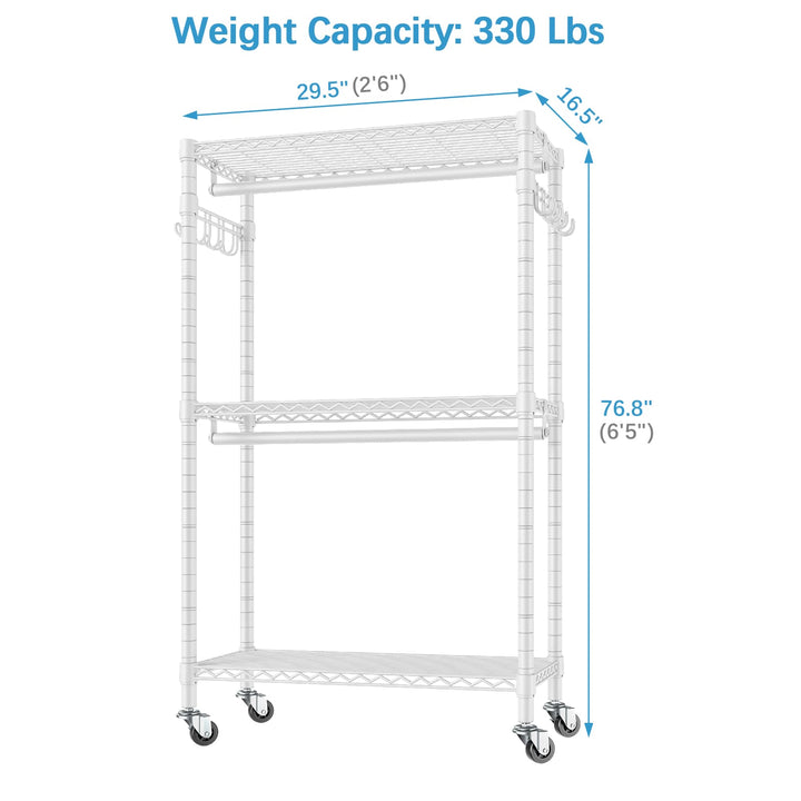 VIPEK R2 Plus Rolling Garment Rack