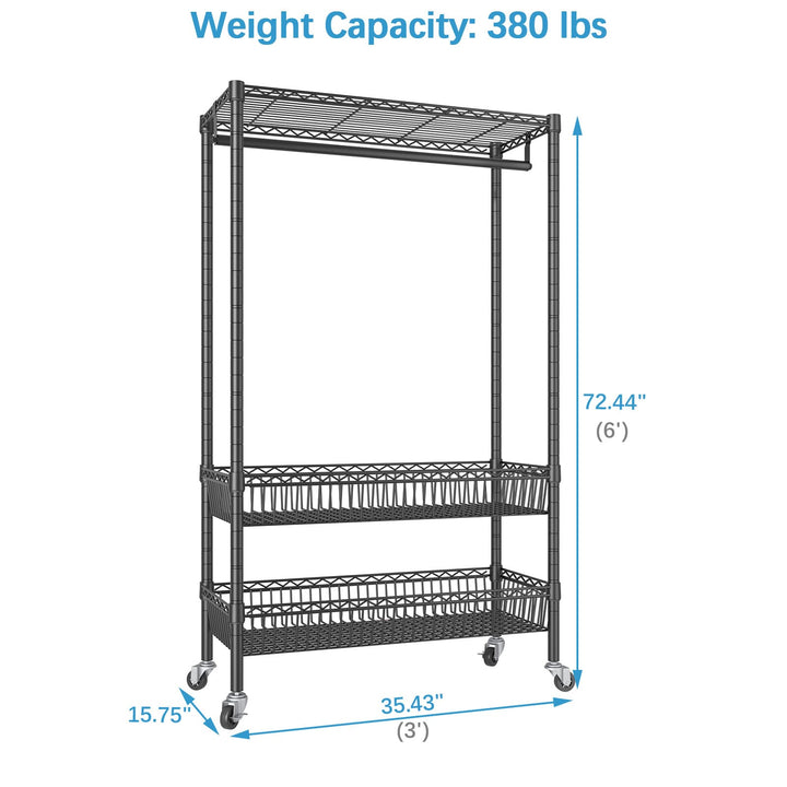 VIPEK Rolling Garment Rack