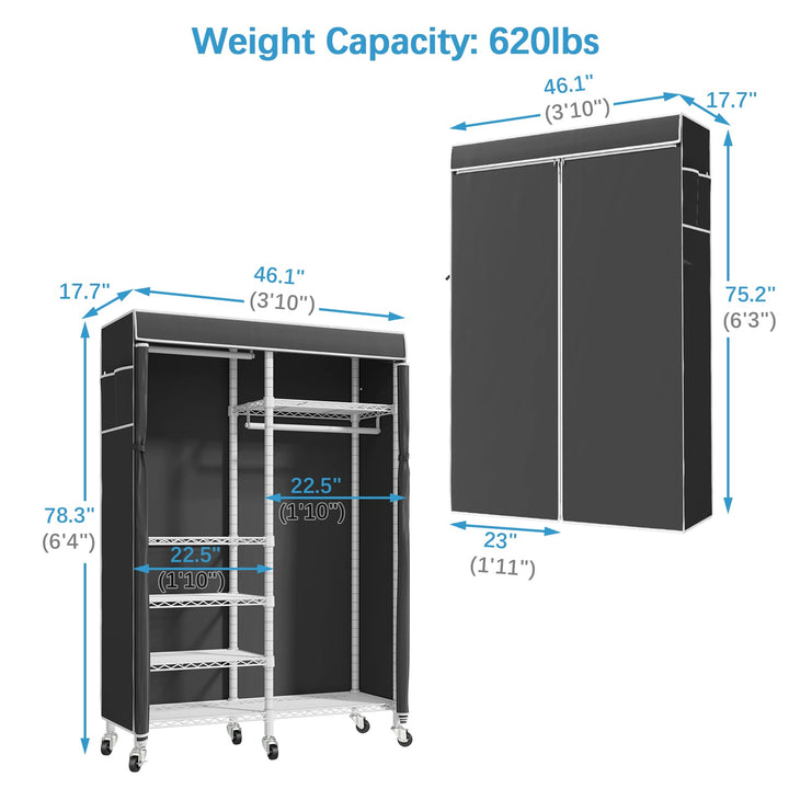 VIPEK R4 Rolling Garment Rack