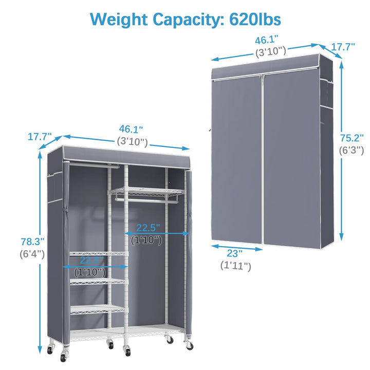 VIPEK R4 Rolling Garment Rack