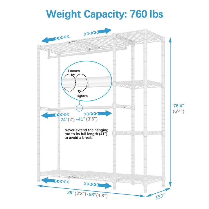 VIPEK X2 Expandable Garment Rack