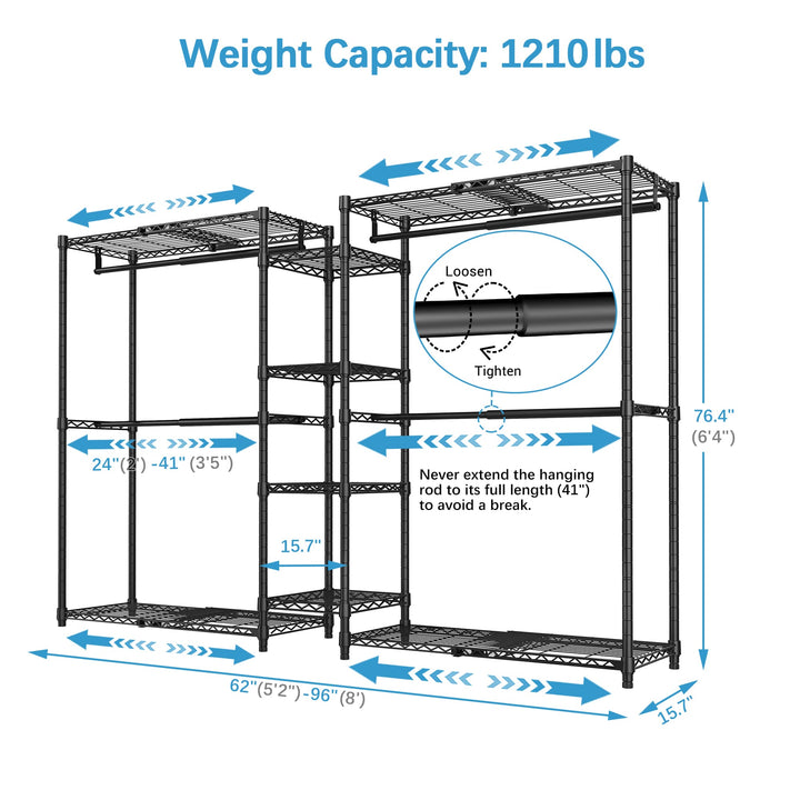 VIPEK X3 Expandable Garment Rack